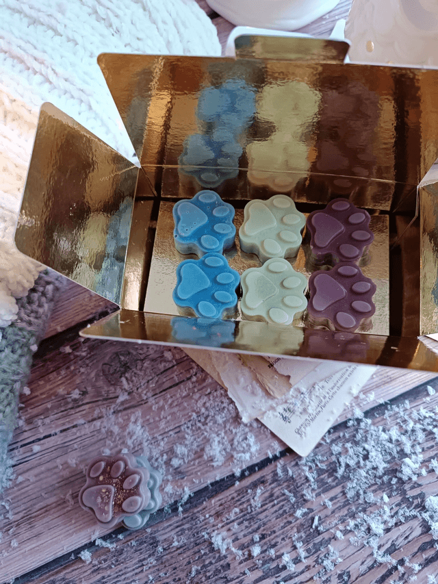Coffret de fondants parfumés pattes de chat