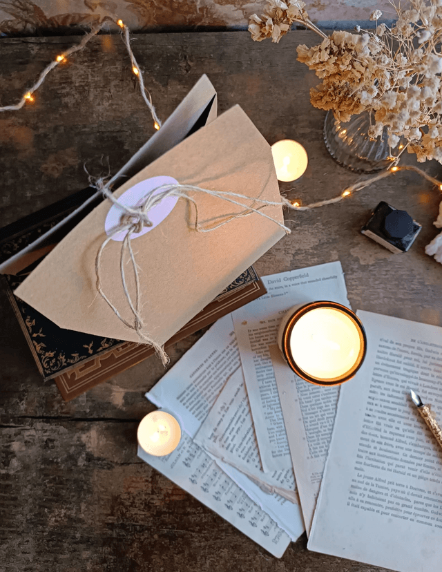 Emballage cadeau pour bougies