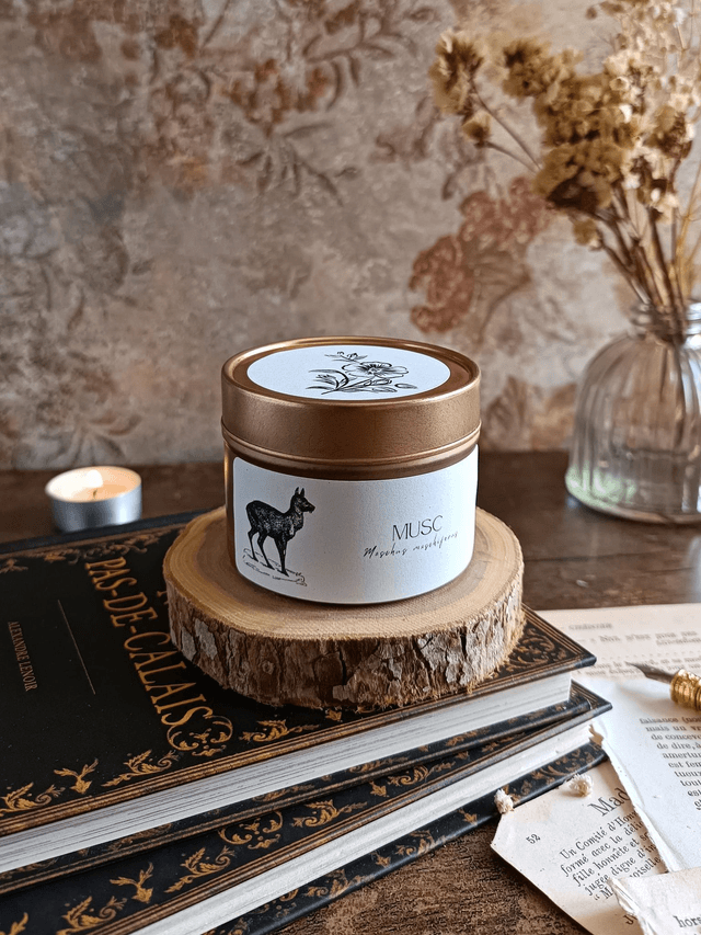 Musc - Bougie parfumée (métal)