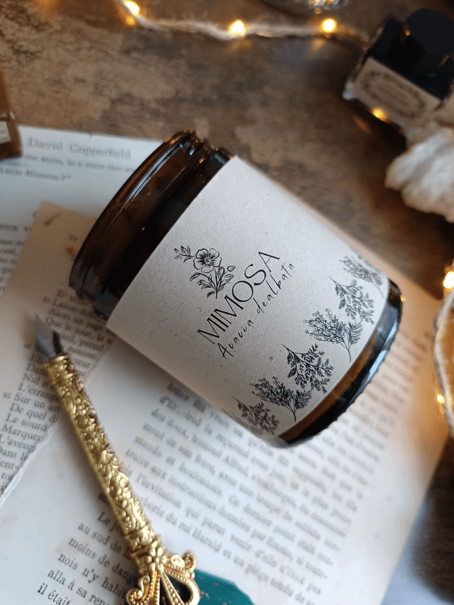 Mimosa - Bougie parfumée (verre) 