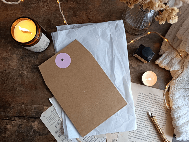 Emballage cadeau pour bougies