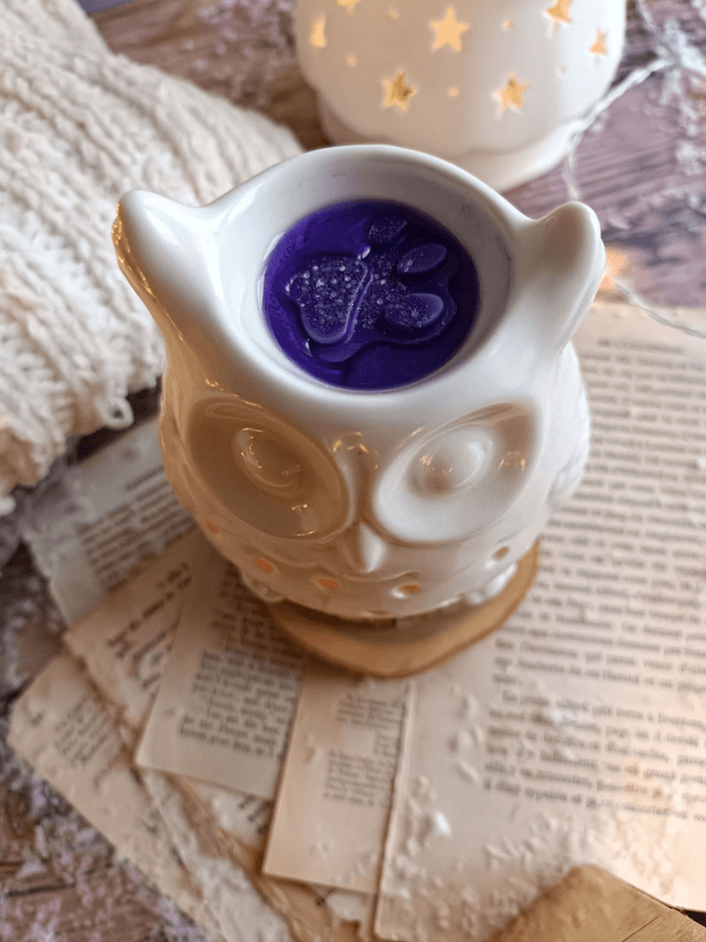 Brûle-parfum pour fondants parfumés Hibou