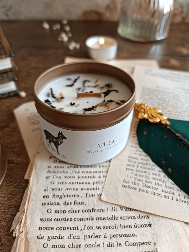 Musc - Bougie parfumée (métal)