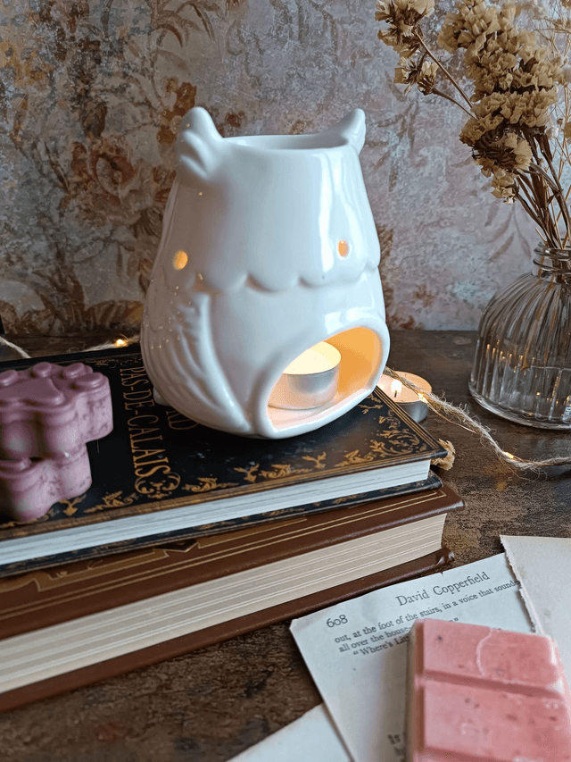 Brûle-parfum pour fondants parfumés Hibou