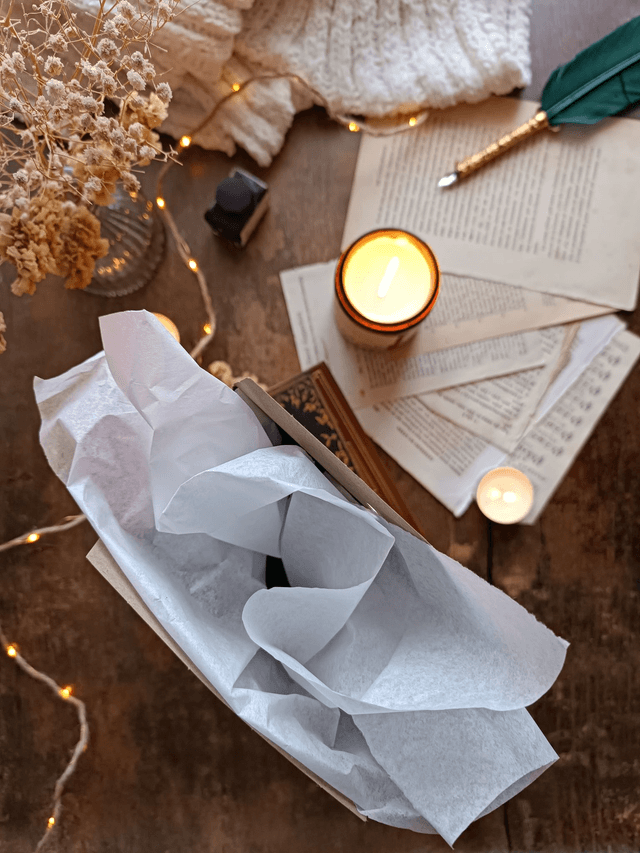 Emballage cadeau pour bougies