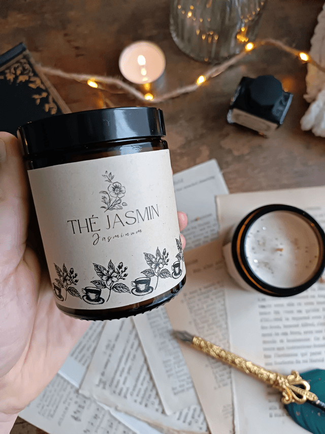 Thé jasmin - Bougie parfumée (verre)