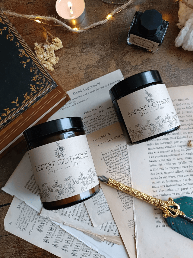 Esprit gothique - Bougie parfumée (verre) 