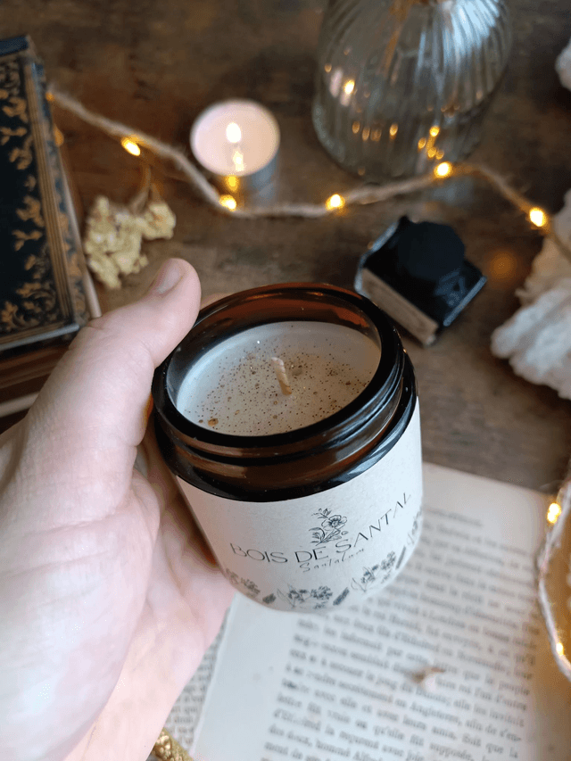 Bois de santal - Bougie parfumée (verre)