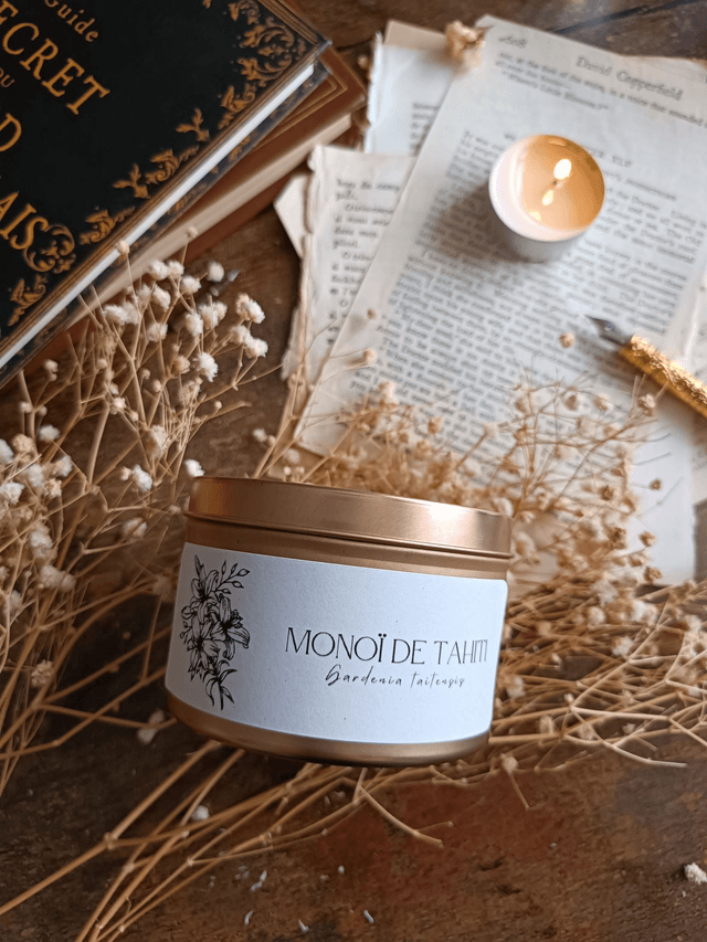 Monoï de Tahiti - Bougie parfumée (métal)