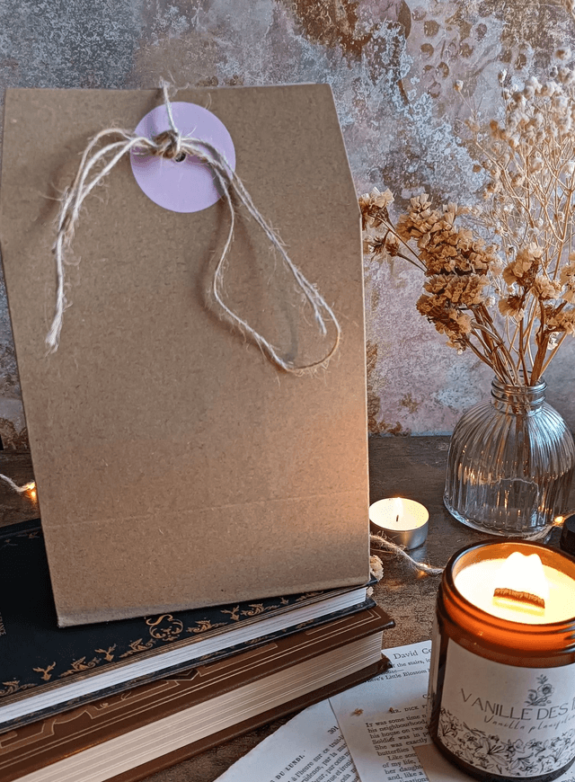Emballage cadeau pour bougies