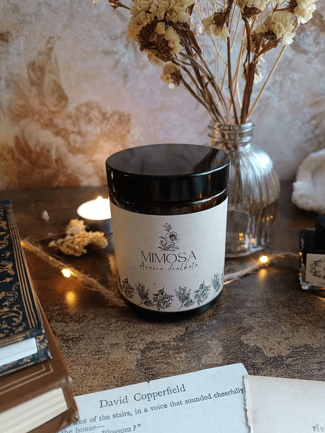 Mimosa - Bougie parfumée (verre) 