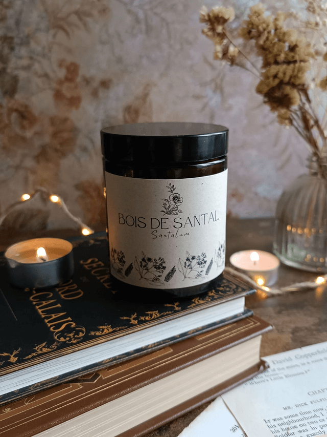 Bois de santal - Bougie parfumée (verre)